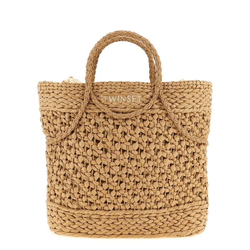 Twin Set Women Straw Shopping Bag